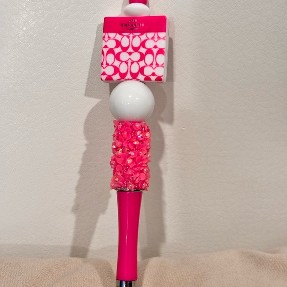 Handmade Pink Rhinestone Decorative Pen NEW - Picture 9 of 9